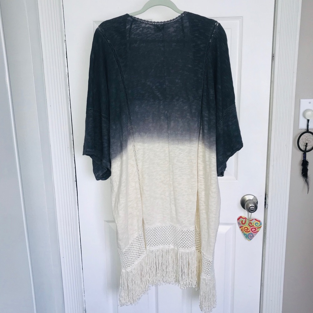 Zara Kimono Duster with Fringe